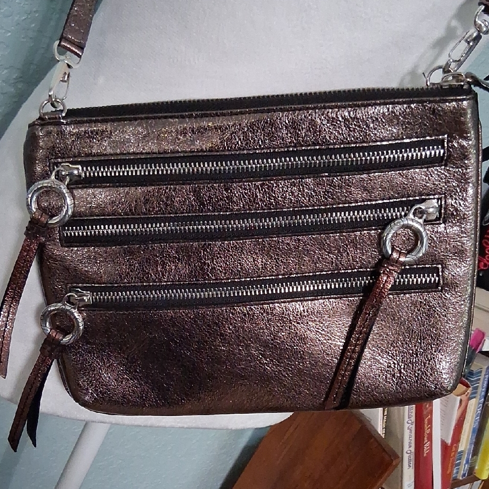 Brighton Shimmering Brown Crossbody Bag